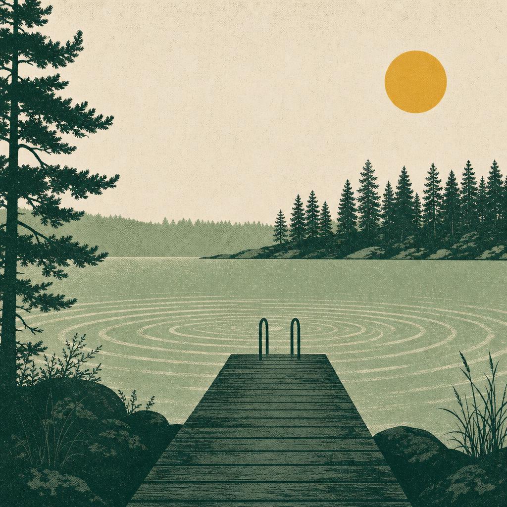 Kuvitus: Uimapaikka